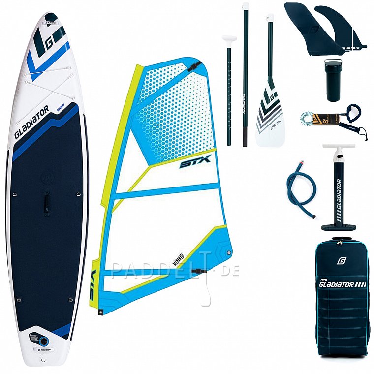 SUP GLADIATOR WindSUP 11 6 SC Incl Segel Aufblasbares Stand Up