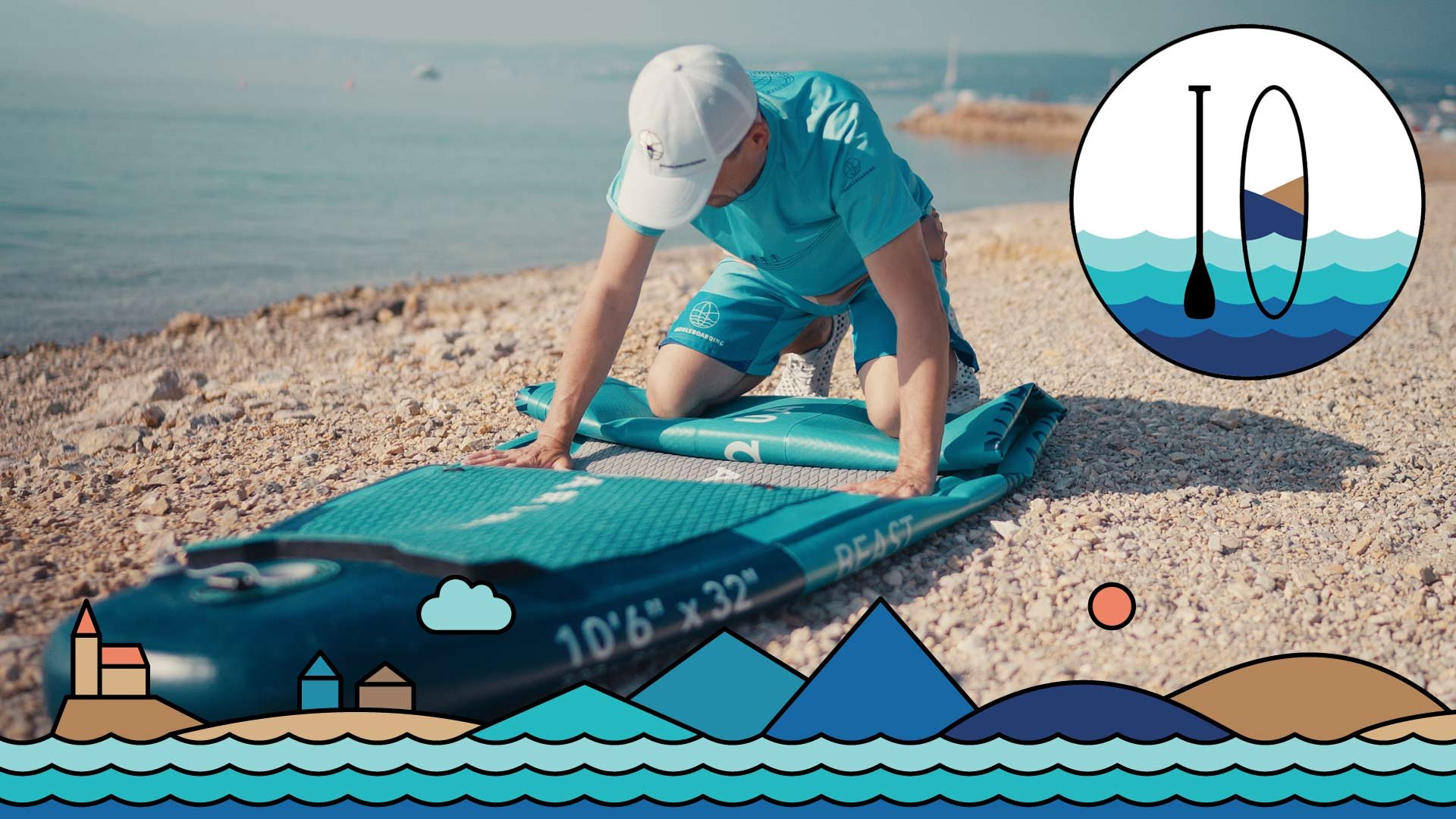 Ablassen und Zusammenpacken des SUP-Boards