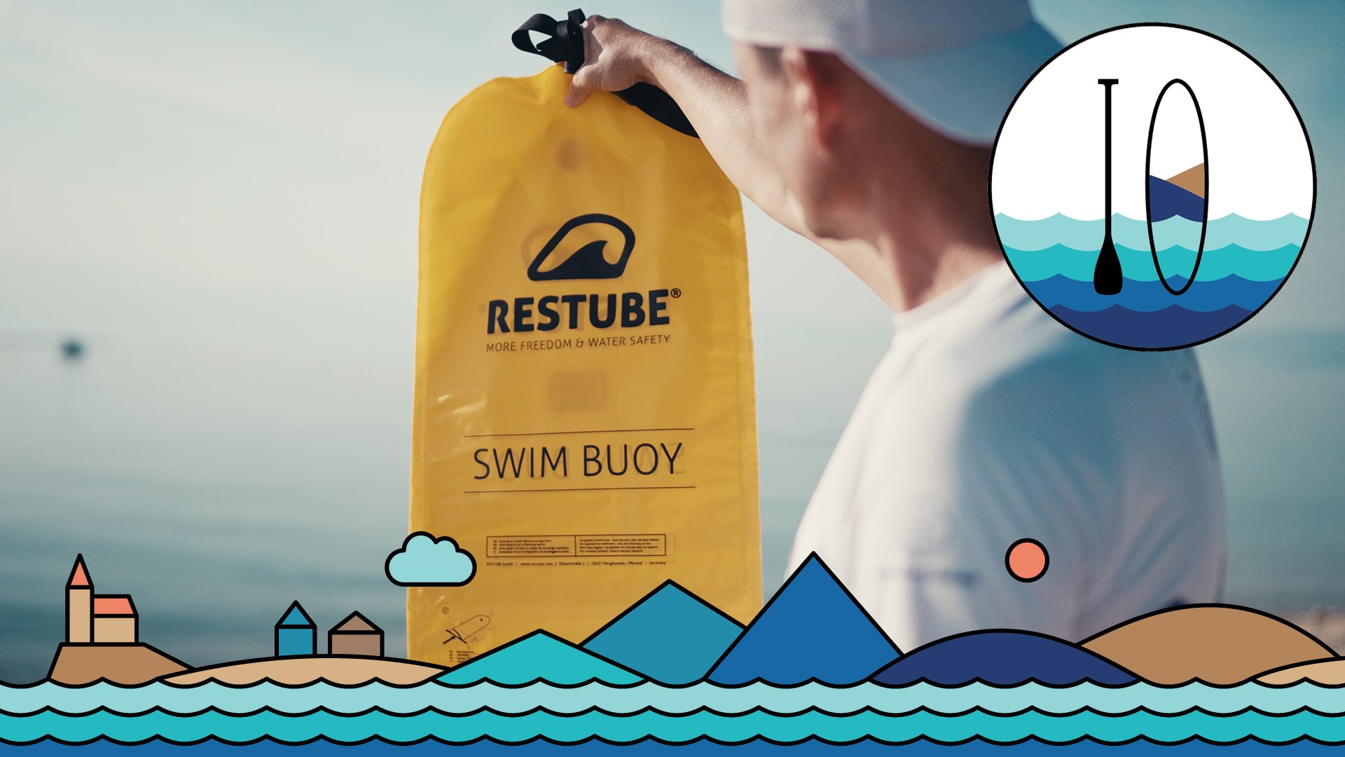 Restube SWIM BUOY - Schwimmboje mit integriertem Drybag