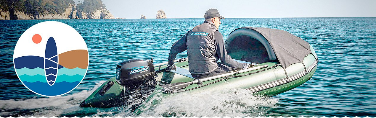 Schlauchboote mit Elektro-Außenbordern - Farben Green, gray zelená, Grau