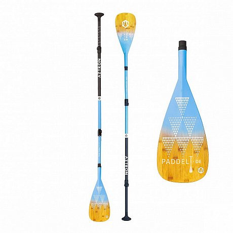 AZTRON PHASE bamboo carbon 3-teiliges verstellbares SUP Paddel