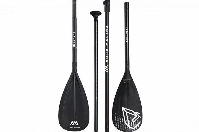 Paddel AQUA MARINA Dual-Tech Combo - 4-teiliges verstellbares SUP und Kajak Paddel