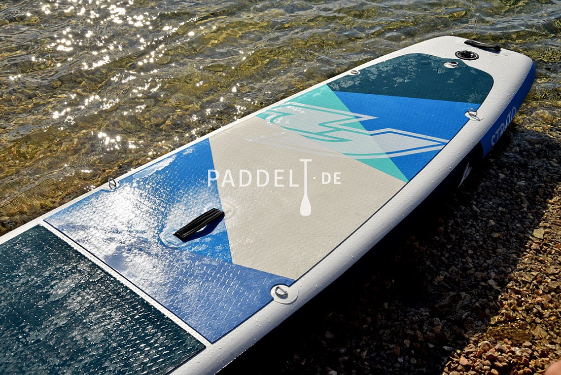 BLUE F2 Paddle mit Paddel aufblasbares Board Stand SUP Up STRATO - 10\'5