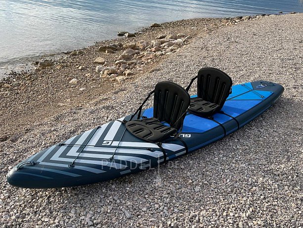 Kajak-Sitz YATE für SUP Board - für die Befestigung ohne Ösen