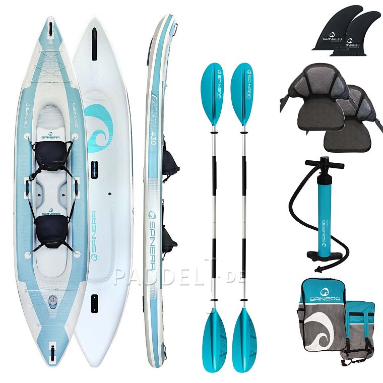 Kajak SPINERA ADRIATIC 430 Light aufblasbares Kajak 2-Personen