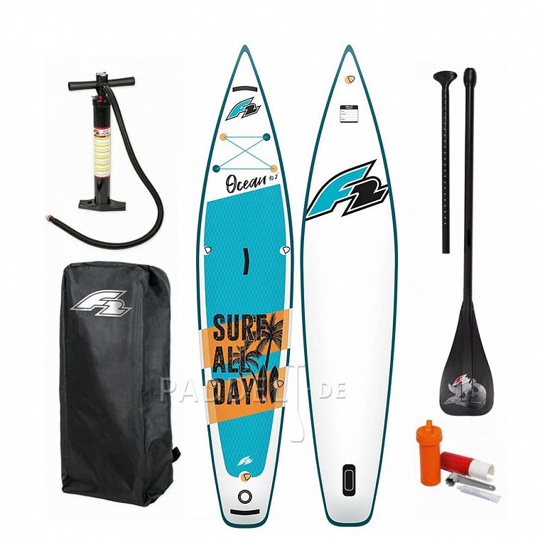 Stand 9\'2\'\'x25\'\'x5\'\' F2 aufblasbares SUP Tour Up - Board Paddle Ocean Kid