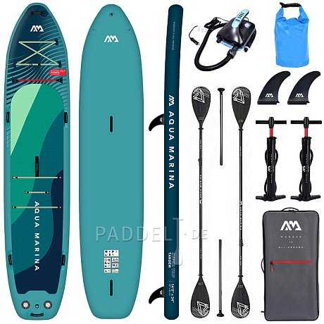 SUP AQUA MARINA Supertrip 14'0 Modell 2025 - aufblasbares Stand Up Paddle Board