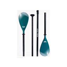 Paddel AQUA MARINA Dual-Tech Combo Modell 2025 - 4-teiliges verstellbares SUP- und Kajak-Paddel