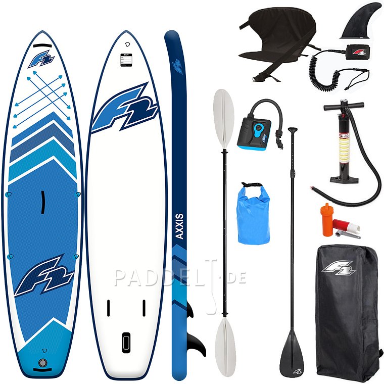 SUP F2 AXXIS SMU 12'2 LIGHT BLUE Modell 2024 - aufblasbares Stand Up Paddle Board