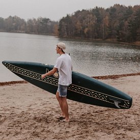 SUP MOAI 11'6 Ultra Light Limited Edition mit Carbon-Paddel - aufblasbares Stand Up Paddle Board