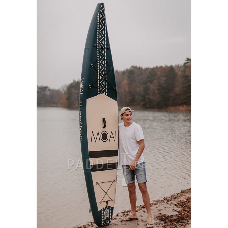 SUP MOAI 11'6 Ultra Light Limited Edition mit Carbon-Paddel - aufblasbares Stand Up Paddle Board