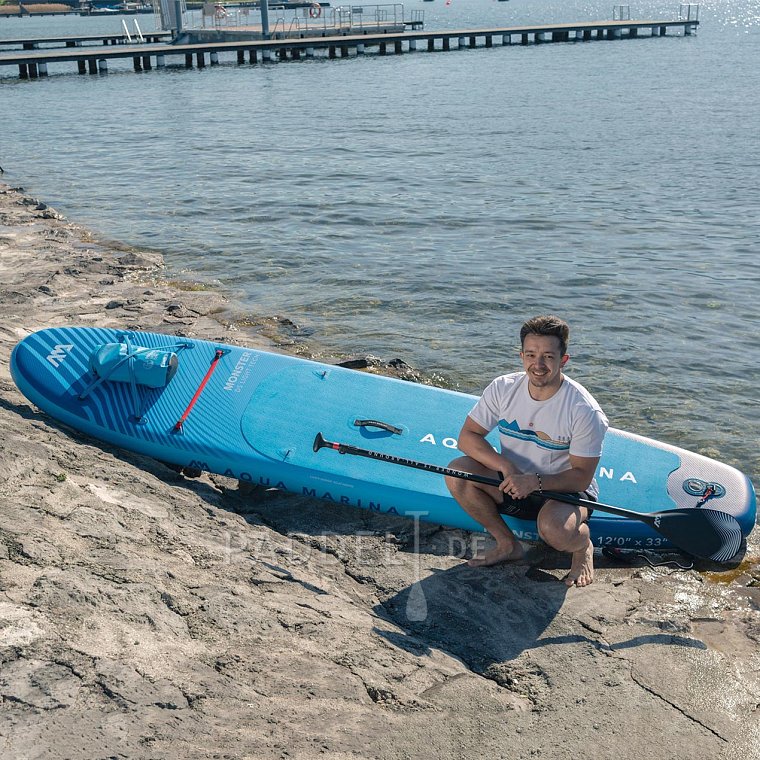 SUP AQUA MARINA MONSTER 12'0 BLUE - aufblasbares Stand Up Paddle Board