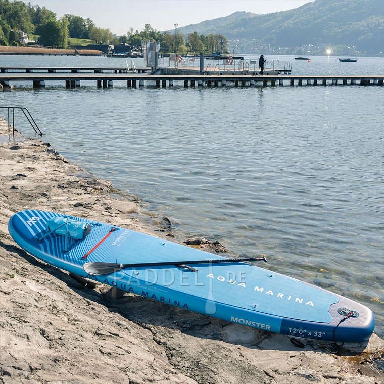 SUP AQUA MARINA MONSTER 12'0 BLUE - aufblasbares Stand Up Paddle Board