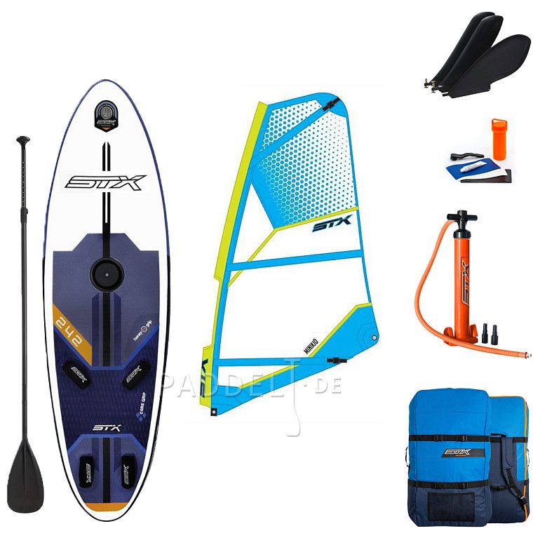 STX WS 242 FREERIDE incl. Segel - aufblasbares Windsurfboard