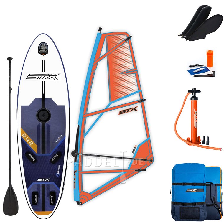 STX WS 242 FREERIDE incl. Segel - aufblasbares Windsurfboard